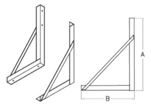 zinc plated mounting bracket illustrations