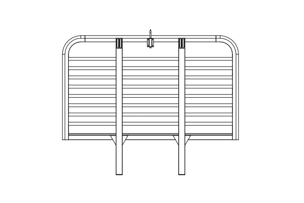 Cab Rack Drawing Heavy-Duty Cab Rack Options - Heavy Duty - Cab Racks